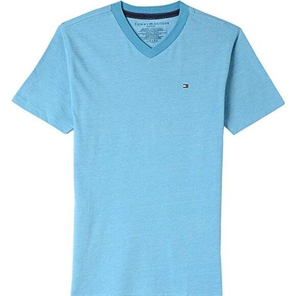 Tommy Hilfiger Boys' Short Sleeve V-Neck Striped T - Picture 1 of 1